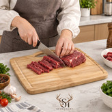 تخته گوشت چوبی مستطیل دسته دار پرارین