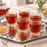 ست 6 عددی لیوان دسته دار مدل آوا